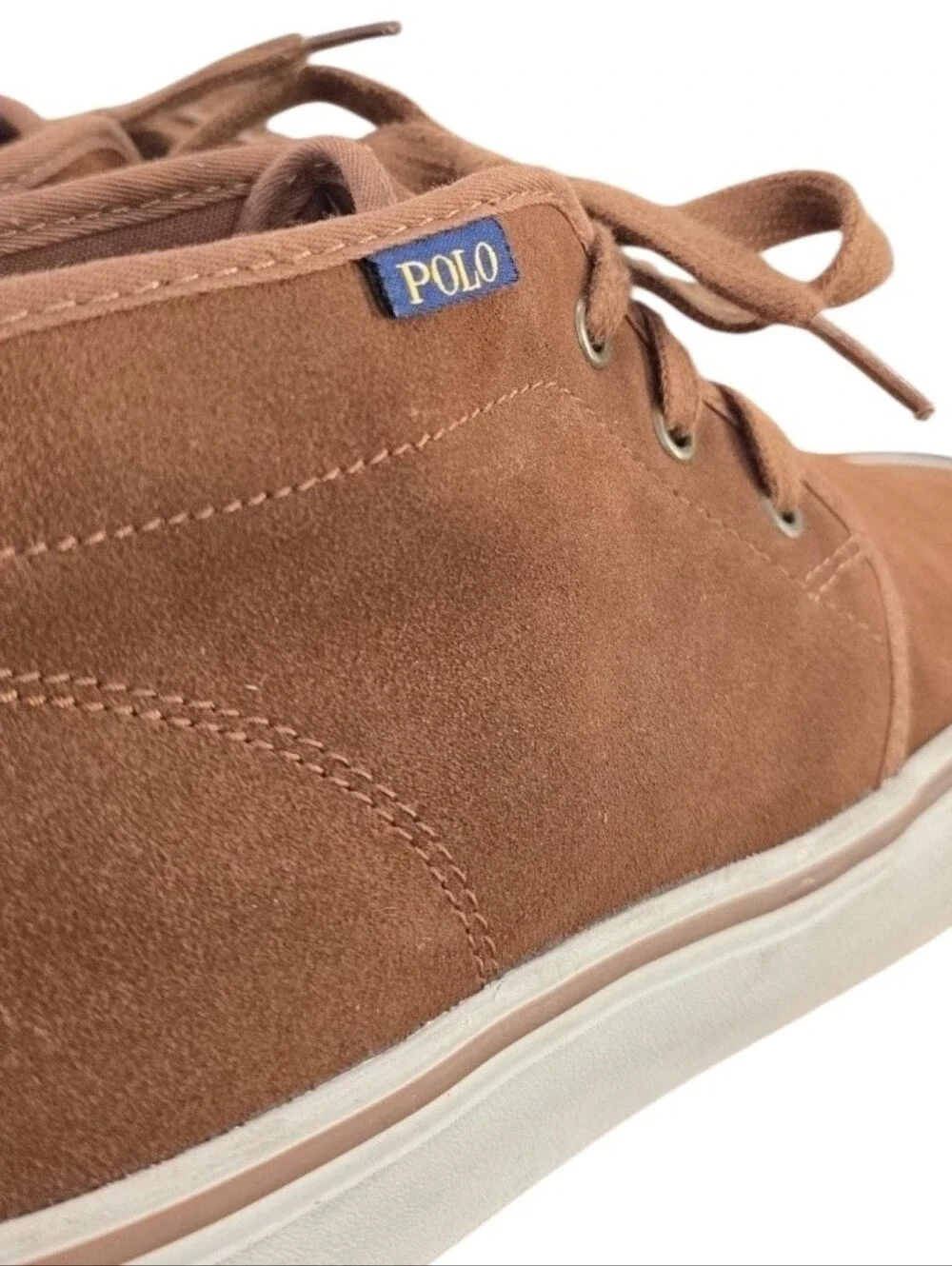 Polo Ralph Lauren Men's Makyn Chukka Preppy Sport Ankle Suede Shoes. Size 10.5 D